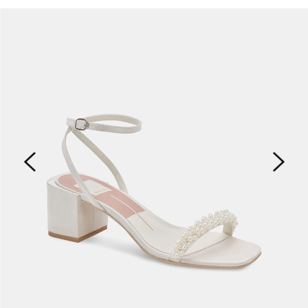 Dolce Vita Zalima heels vanilla pearls